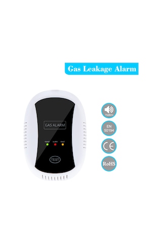 Geeksen Yüksek Hassasiyetli Kablosuz Gaz Alarmı - Doğalgaz, Lpg Ve Co Tespiti İçin Ev & Ofis Güvenliği