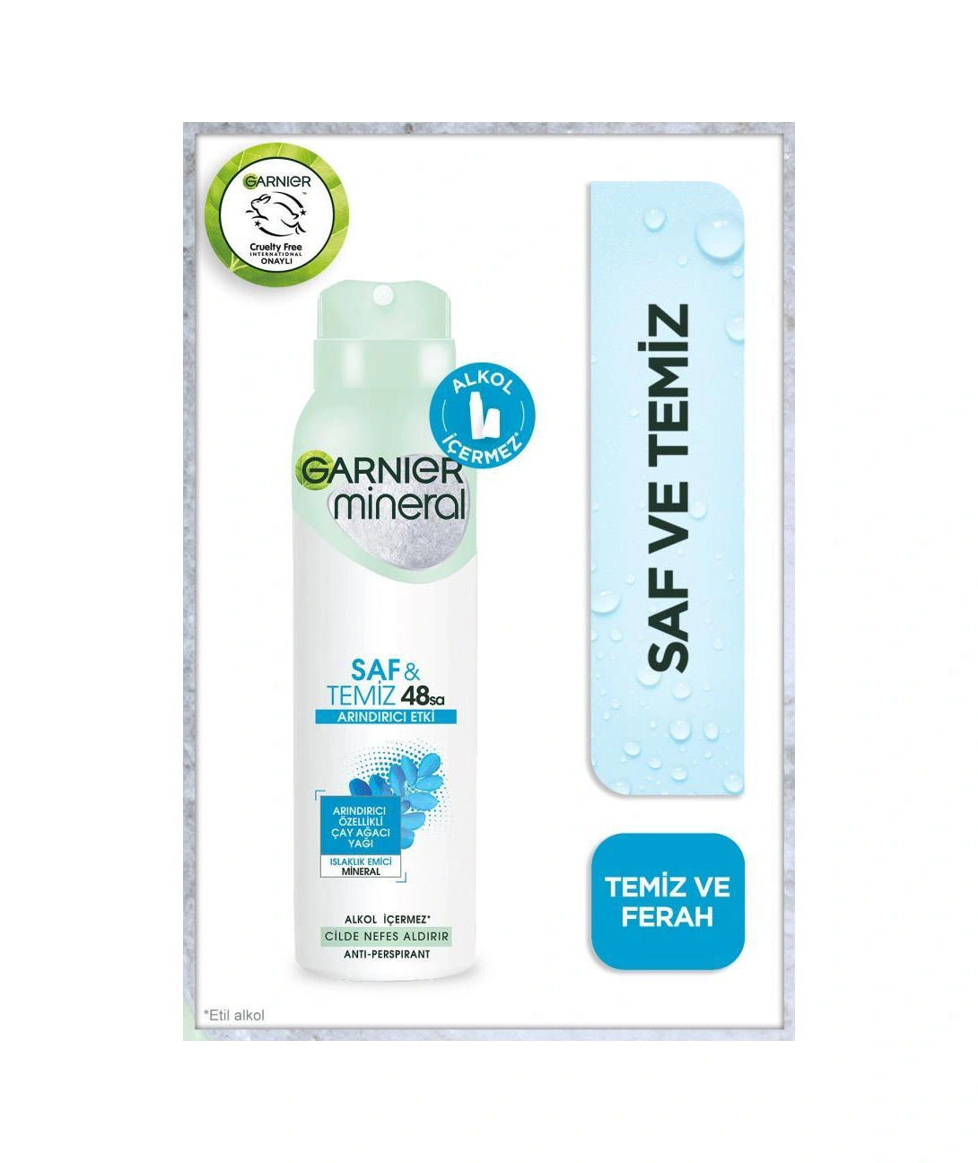 2'li Garnier Mineral Saf Ve Temiz Sprey Kadın Deodorant Seti pktmstsk2-8149
