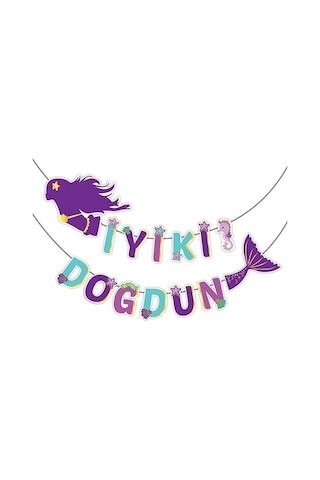 Deniz Kızı Iyi Ki Doğdun 3D Banner