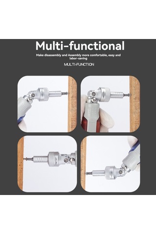 Suofeng 15'li Manyetik Ratchet Tornavida Seti - Çok Fonksiyonlu, Gizli Uçlar, Ergonomik Abs Kolu, Mavi Renk