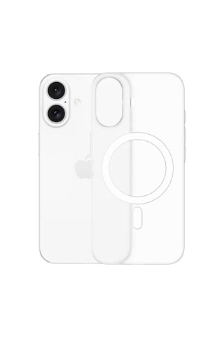Piili Apple iPhone Uyumlu 16 Plus Ultra İnce Kılıf Magsafe 0, 4 Mm Mat Beyaz