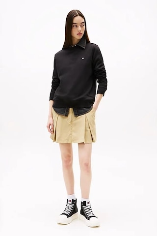 Tommy Hilfiger Kadın Mürettebat Yaka Sweatshirt - Siyah Black