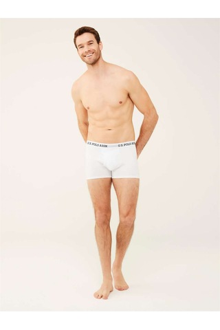 U.S. Polo Assn. Erkek Beyaz Tekli Cepli Boxer 80451Y Beyaz