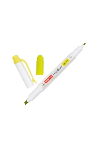 Kayakirtasiye-Donga Twinliner Soft Limon Sarı N/02 Fosforlu Çift Taraflı Sarı