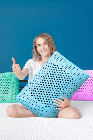 Viscofoam Air Terapi Hava Kanallı Ortopedik Yastık Visco Yastık Mavi 60x40x16cm