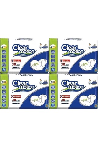 Clearmotion Yetişkin Hasta Bezi Bel Bantlı Büyük Large 120 Adet L