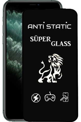 Apple Uyumlu iPhone 11 Pro Max Tam Kaplayan Anti Statik Dayanıklı Süper Cam Ekran Koruyucu