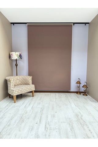 Donatti Stor Perde İthal Mat Polyester Koyu Kahve P1620 Koyu Kahverengi