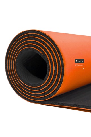 Rebuwo Çift Çizgi Tasarımlı 5mm Kauçuk Yoga Mat Pilates Mat