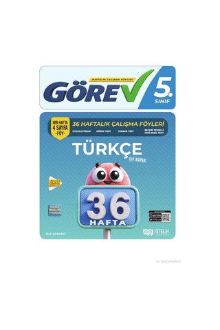 Nitelik Görev 5. Sınıf Türkçe 36 Haftalık Çalışma Föyü 3086