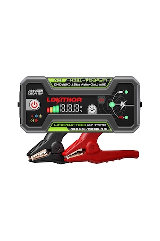 Lokithor J1350pro 12v 1350amp Lifepo4 Akıllı Akü Takviye + Powerbank + Led Lamba Fr J1350pro