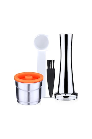 Monyee İlly X7.1/y3.2/y5 Uyumlu Paslanmaz Çelik Tekrarlı Kafein Kapsülü Seti - Tamper, Kaşık Ve Fırça İle Evde Hızlı, Pratik Ve Çevre Dost Kahve Hazırlama Aleti Diğer
