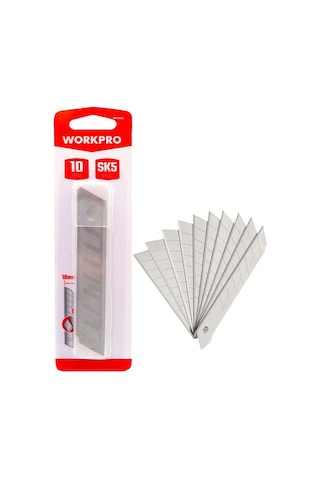 Workpro Wp212002 18mm 10lu Maket Bıçağı Yedeği Fr Wp212002