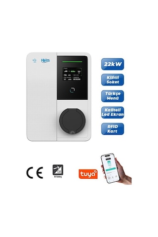 Hims Hevc-22 22kw Bireysel Duvar Tipi Araç Şarj Cihazı