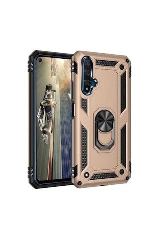 Huawei Honor 20 Kılıf Zore Vega Kapak Gold