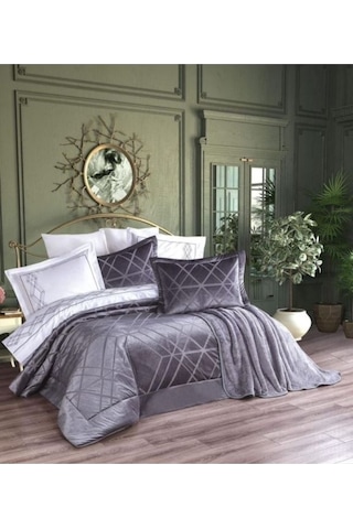 Pierre Cardin 10 Parça Çeyiz Seti-glamour Kül Moru Mor