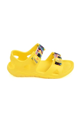 Kız Çoçuk Kaymaz Taban Havuz Plaj Sandalet Sarı