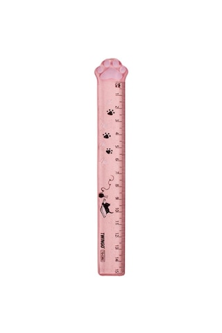 Dolıty Sevimli Öğrenci Cetveli Kedi Pençe Şeklinde Pembe