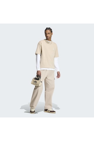 Adidas Trefoil Essentials Erkek Bej Tişört Ia7548 Krem