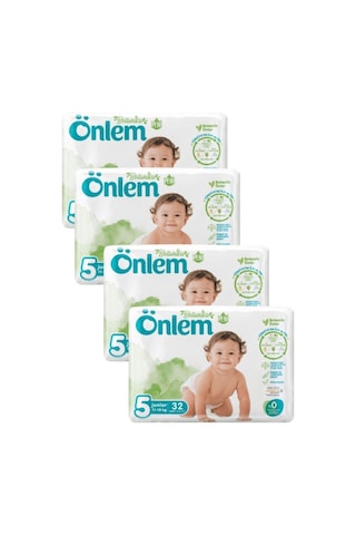 Önlem Botanika Bebek Bezi 5 Numara Junior Ikili Jumbo 32'li x 4 4'lü Önlem Botanika Bebek Bezi 5 Numara Junior Ikili Jumbo 32'li x 4 4'lü