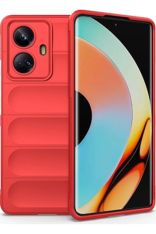 Cosmotex Newface Realme 10 Pro 5g Kılıf Optimum Silikon - Kırmızı