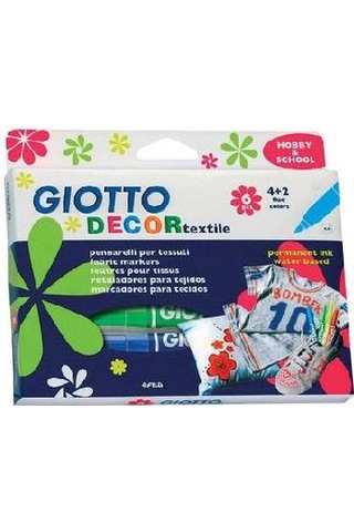 Giotto Decor Textile Kumaş Boyama Kalemi 6 Renk