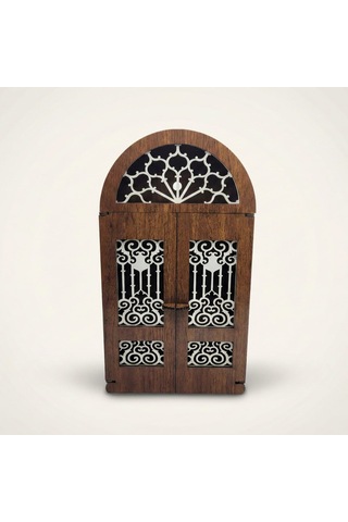 Morgen Craft Asar Kapaklı Ahşap Anahtar Kutusu - Mdf - 17x30x4,5 Cm Kahverengi