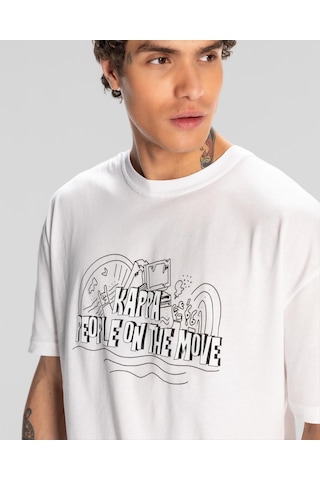 Kappa Logo Fred Erkek T-shirt-beyaz