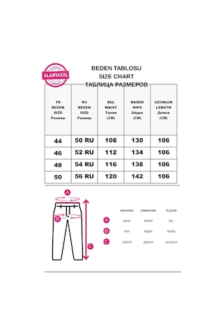 Büyük Beden Kargo Cepli Anvelop Beli Lastikli Boru Paça Kadın Pantolon Mavi