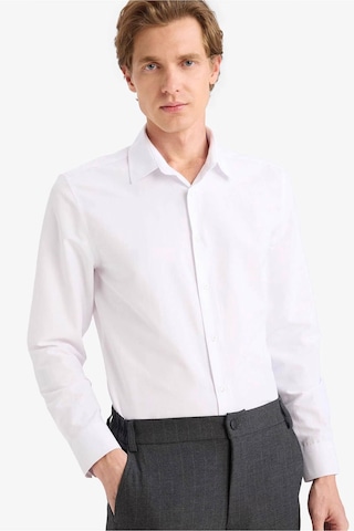 Defacto Modern Fit Polo Yaka Uzun Kollu Gömlek G0375ax26spwt79 Beyaz-wt79