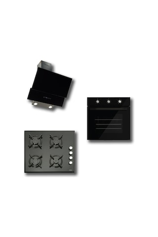 Çetintaş Evii 2601 Ankastre Set Siyah 848 CAT - 5212 E