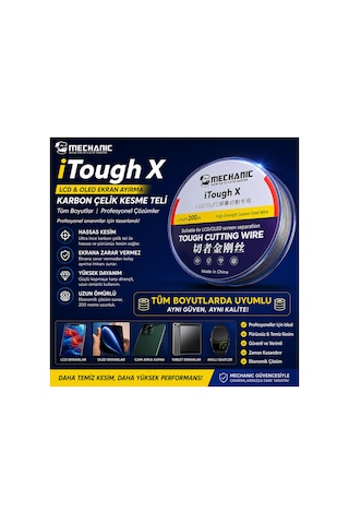 Lcd-ekran Ayırma Teli - 0.035mm 200 Metre - Karbon Steel Çelik Kesme Teli