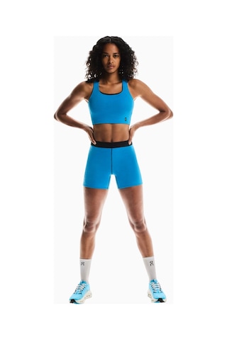 On Pace Tights Short Cleancloud Kumaşlı Kadın Koşu Taytı Mavi