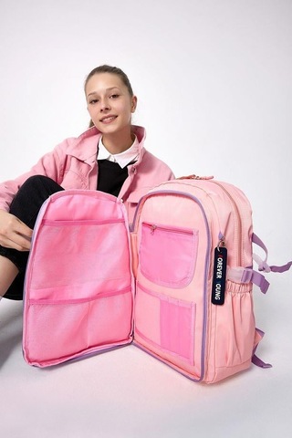 Forever Ayıcık Tam Ortopedik Destekli Sırt Çantası Fy-2206 Pembe