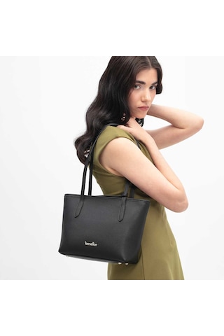 Siyah Omuz Çantası Kadın United Colors Of Benetton Bnt 1813 Benetton