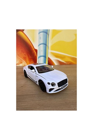 2019 Bentley Continental Gt Diecast Model Araba Açılan Kapılar Sesli Işıklı Bentley Beyaz Çok Renkli