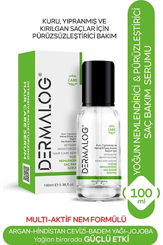 Dermalog Kuru ve Yıpranmış Saçlar İçin Yoğun Nemlendirici Saç Serumu 100 ML