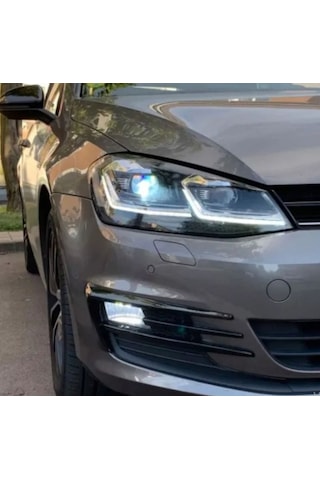 S-Dizayn  Volkswagen Golf 7 Sis Farı Çerçevesi Piano Black 2014-2017