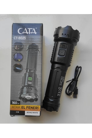 Ct-8025 Atak El Feneri Siyah