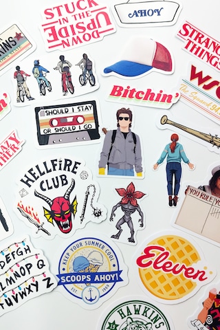 Stranger Things Sticker Paketi 23 Parça Kaliteli Su Geçirmez Etiket Seti Çok Renkli