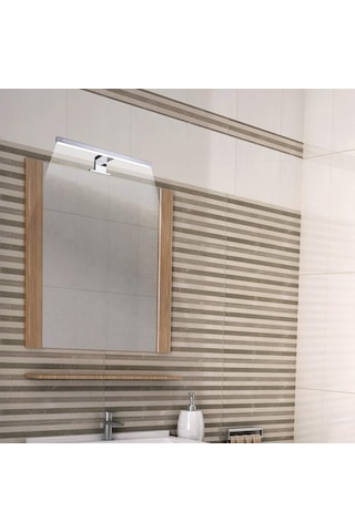 Diyez Meriç Dekoratif Led Banyo Aplik 30cm Krom 3000k Gün Işığı, 30 Cm Genel