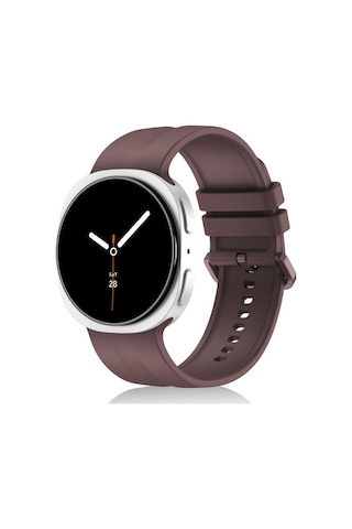 Samsung Galaxy Watch 9 40mm Uyumlu Krd-159 22mm Silikon Kordon - Mor