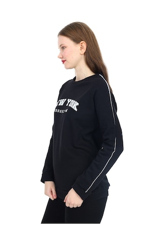 Kadın Sweatshirt - Şerit Garnili 0155mvng 001