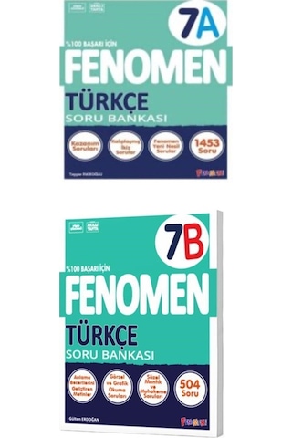 7 Fenomen Yayıncılık Türkçe A + B Soru Bankası