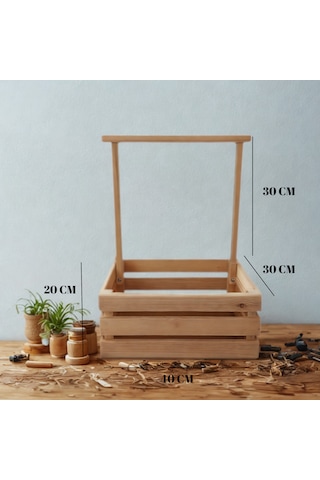 Wooden Destinty Ahşap Kasa - Bebek Kırk Sepeti - Baby Shower S... Ahşap