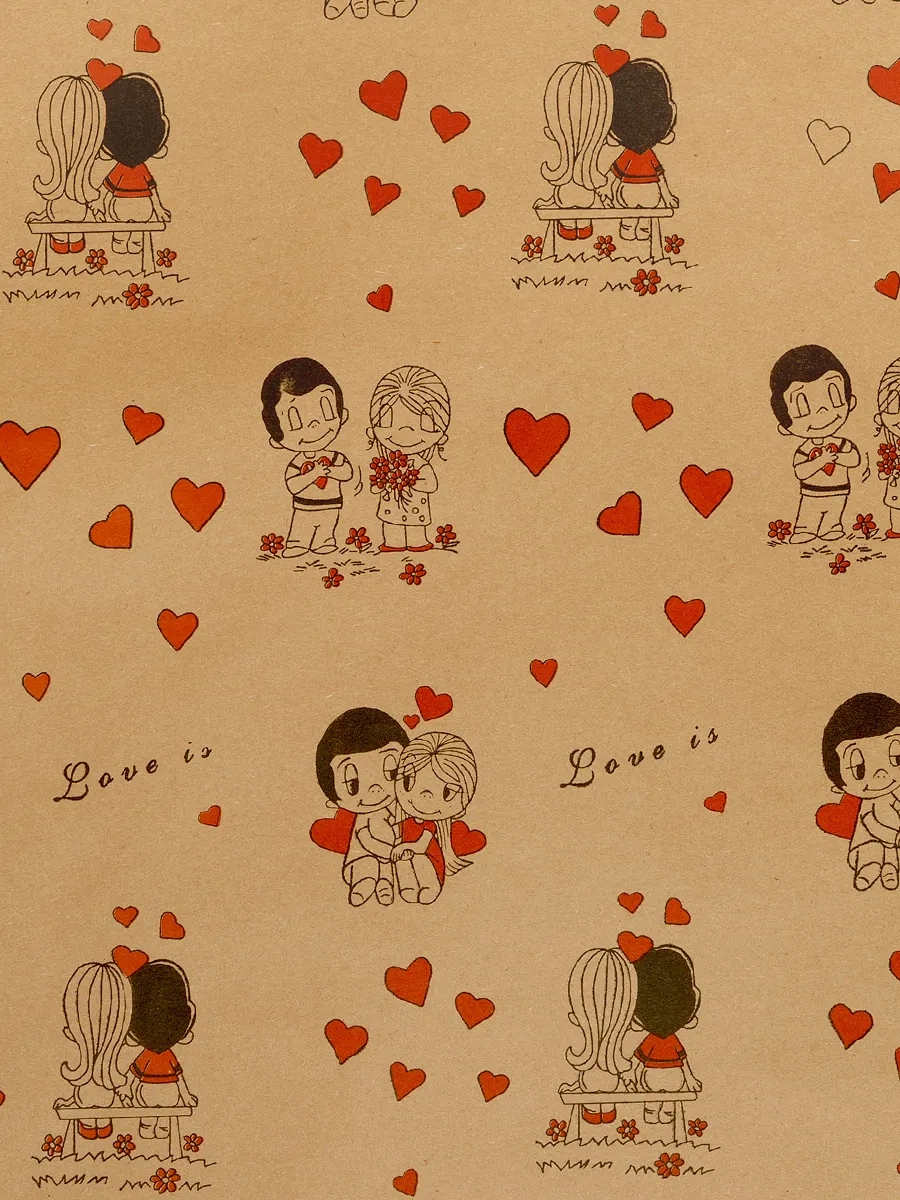 Eco Pack Ambalaj Kraft Kağıdı Rulo 10m "love İs" 269476141
