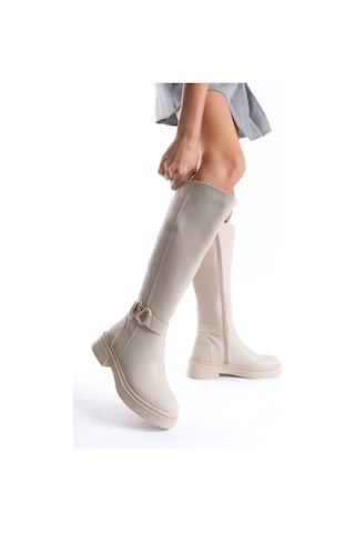 Amira Soğuk Geçirmez Kışlık Kadın Çizme Bej
