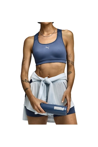 Puma Puma 4keeps Run Bra Kadın Mavi Fitness Bra 1024 Lacivert