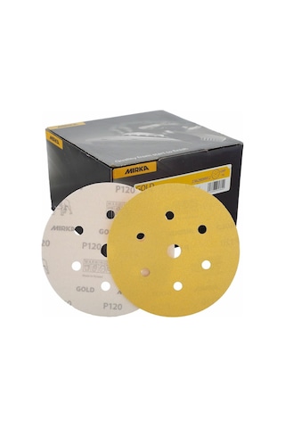 Gold 150 Mm Cırt 7 Delikli Zımpara P120 100'li Paket
