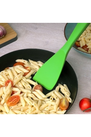 Lurch - Platin Silikon Spatula 28 Cm Yeşil - Yanmaz, Yapışmaz, Bükülmez, Çizmez, Tat Ve Koku Bırakmaz - 240084 Renk